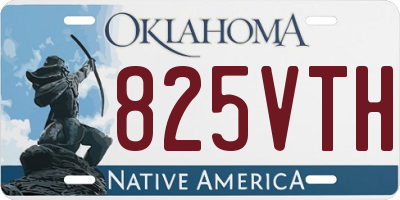 OK license plate 825VTH