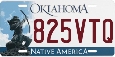 OK license plate 825VTQ