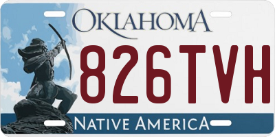 OK license plate 826TVH