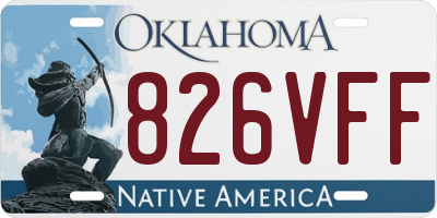 OK license plate 826VFF