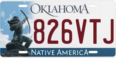 OK license plate 826VTJ