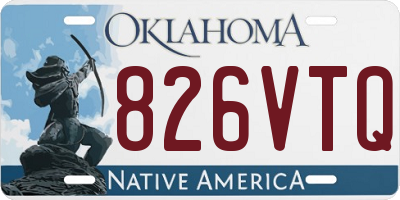 OK license plate 826VTQ