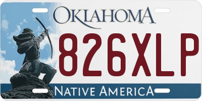 OK license plate 826XLP
