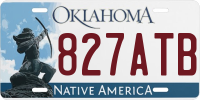 OK license plate 827ATB