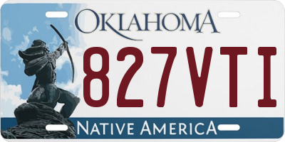 OK license plate 827VTI