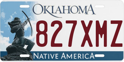 OK license plate 827XMZ