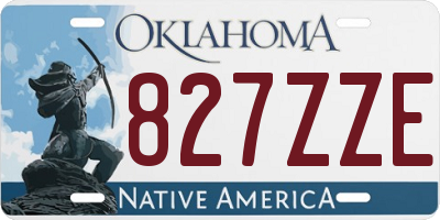 OK license plate 827ZZE