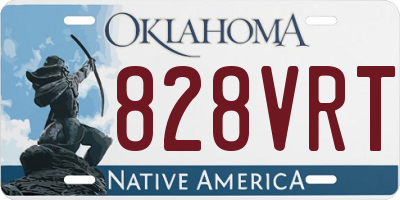 OK license plate 828VRT
