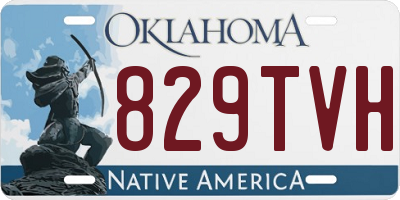 OK license plate 829TVH