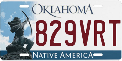 OK license plate 829VRT