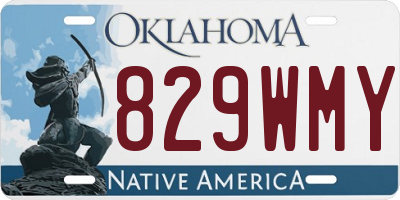 OK license plate 829WMY