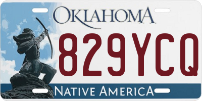 OK license plate 829YCQ