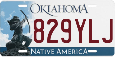 OK license plate 829YLJ