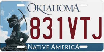 OK license plate 831VTJ