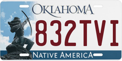 OK license plate 832TVI