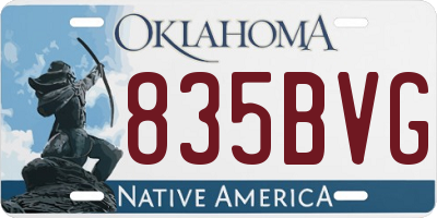 OK license plate 835BVG