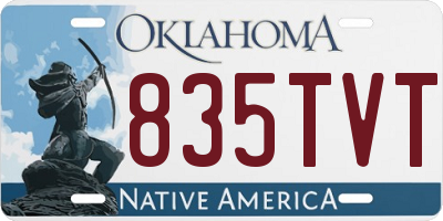 OK license plate 835TVT