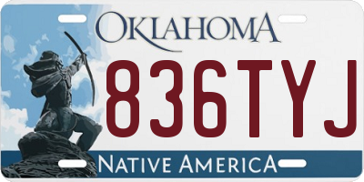 OK license plate 836TYJ