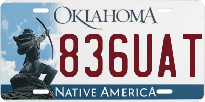 OK license plate 836UAT