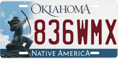 OK license plate 836WMX