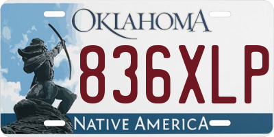 OK license plate 836XLP