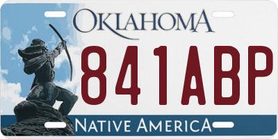 OK license plate 841ABP