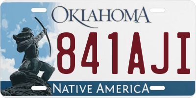 OK license plate 841AJI