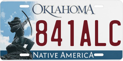 OK license plate 841ALC