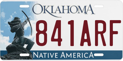 OK license plate 841ARF