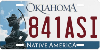 OK license plate 841ASI