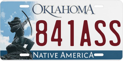 OK license plate 841ASS