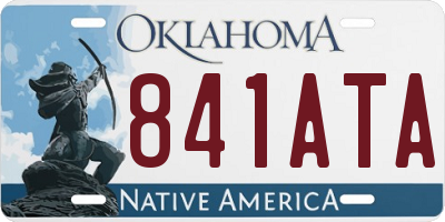 OK license plate 841ATA