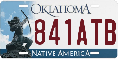 OK license plate 841ATB