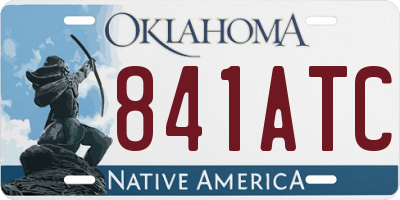 OK license plate 841ATC