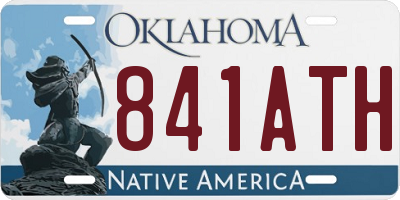 OK license plate 841ATH