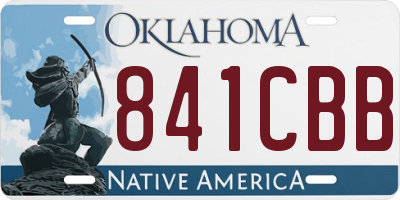 OK license plate 841CBB