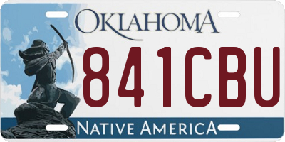 OK license plate 841CBU