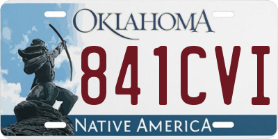 OK license plate 841CVI