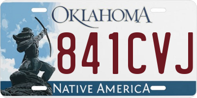 OK license plate 841CVJ
