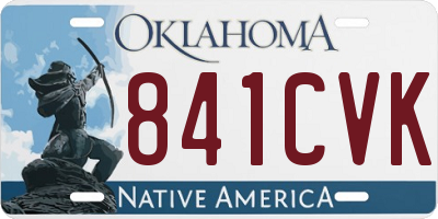 OK license plate 841CVK