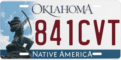 OK license plate 841CVT