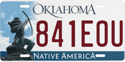 OK license plate 841EOU