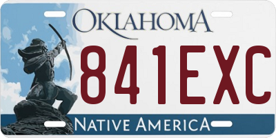 OK license plate 841EXC