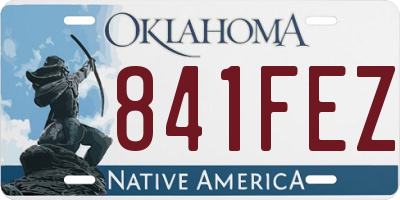 OK license plate 841FEZ