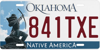 OK license plate 841TXE