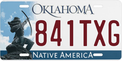 OK license plate 841TXG