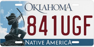 OK license plate 841UGF