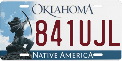 OK license plate 841UJL