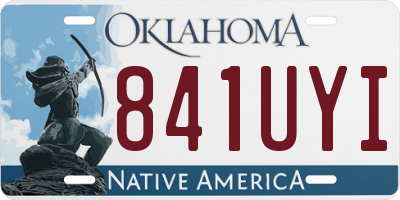 OK license plate 841UYI