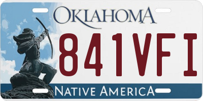 OK license plate 841VFI